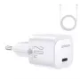 Joyroom Mini USB-C Charger 20W PD su USB-C į Lightning kabeliu - Baltas JR-TCF02