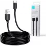 JOYROOM S-UC027A9 USB-A į USB-C laidas 2M juodas 3A greitas įkrovimas ir duomenų sinchronizavimas