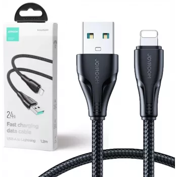 JOYROOM S-UL012A11 USB-A į Lightning pintas laidas 1,2 m juodas