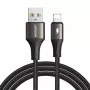 Joyroom SA25-AL3 USB-A į Lightning laidas 1,2m Juodas 3A Įkrovimas ir duomenų sinchronizavimas