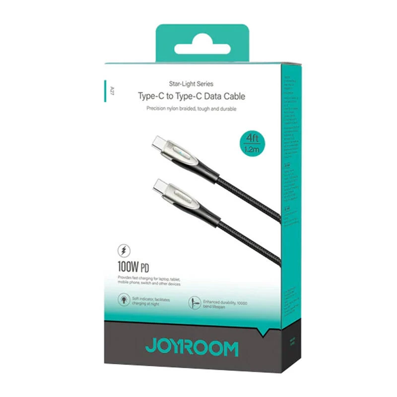 JOYROOM Star-Light USB-C į USB-C laidas SA27-CC5 1,2m Juodas 100W