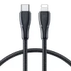 Joyroom Surpass Series USB-C į Lightning greito įkrovimo ir duomenų laidas 20W PD, 1,2 m, juodas (S-CL020A11)
