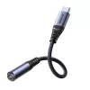 Joyroom SY-C01 USB-C į 3,5 mm garso adapteris su 60W PD įkrovimu, 0,14 m, juodas