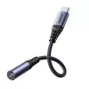 Joyroom SY-C01 USB-C į 3,5 mm garso adapteris su 60W PD įkrovimu, 0,14 m, juodas