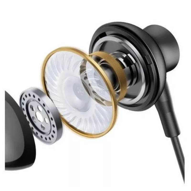 Joyroom TYPE-C Series JR-EC07 USB-C ausinės į ausis Metal Black