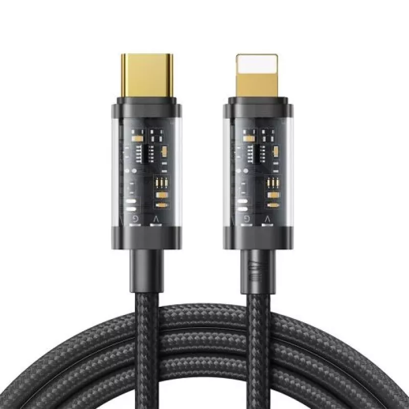 Joyroom Type-C į Lightning A10 serijos greito įkrovimo laidas PD 20W, 1,2 m, juodas (S-CL020A12)