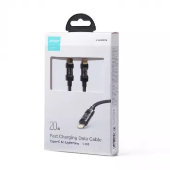 Joyroom Type-C į Lightning A10 serijos greito įkrovimo laidas PD 20W, 1,2 m, juodas (S-CL020A12)