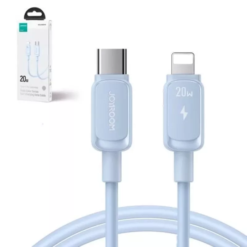 Joyroom Type-C į Lightning laidas Multi-Color Series A14, 20W, 480Mbps, 1,2m, mėlynas (S-CL020A11BL)