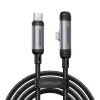 JOYROOM Type-C į Lightning EnjoyX Series 90° laidas A56, 30W, 480Mbps, 1,2m, juodas (S-A56)