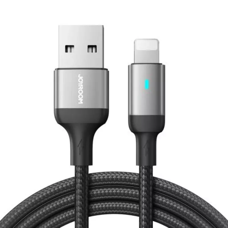 Joyroom USB-A į Lightning laidas, 2,4A, 1,2m, juodas (S-UL012A10)