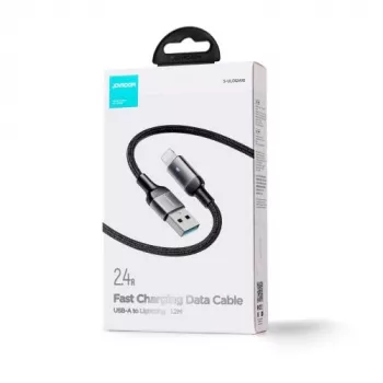 Joyroom USB-A į Lightning laidas, 2,4A, 1,2m, juodas (S-UL012A10)