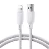 Joyroom USB-A to Lightning laidas Multi-Color Series A14, 480 Mbps, 3A, 1,2 m, baltas (SA34-AL3)