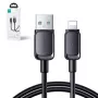 Joyroom USB-A į Lightning laidas, Multi-Color Series A14, 480Mbps, 2.4A, 1,2m, juodas (S-AL012A14B)