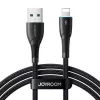 Joyroom USB-A į Lightning laidas Starry Series, 480 Mbps, 3A, 1m, juodas (SA32-AL3)