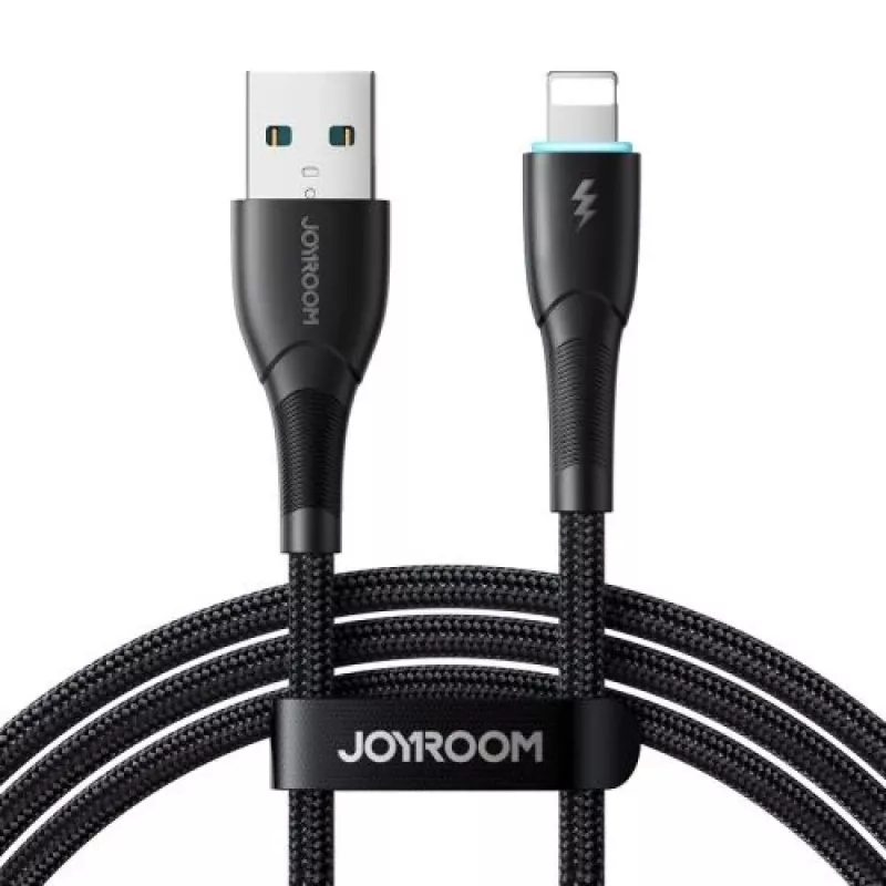 Joyroom USB-A į Lightning laidas Starry Series, 480 Mbps, 3A, 1m, juodas (SA32-AL3)