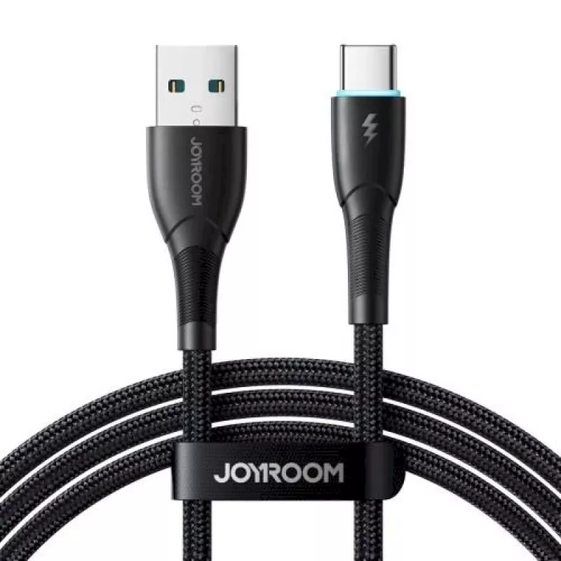 JOYROOM USB-A į USB-C laidas Starry Series, 480 Mbps, 3A, 1 m, juodas (SA32-AC3)