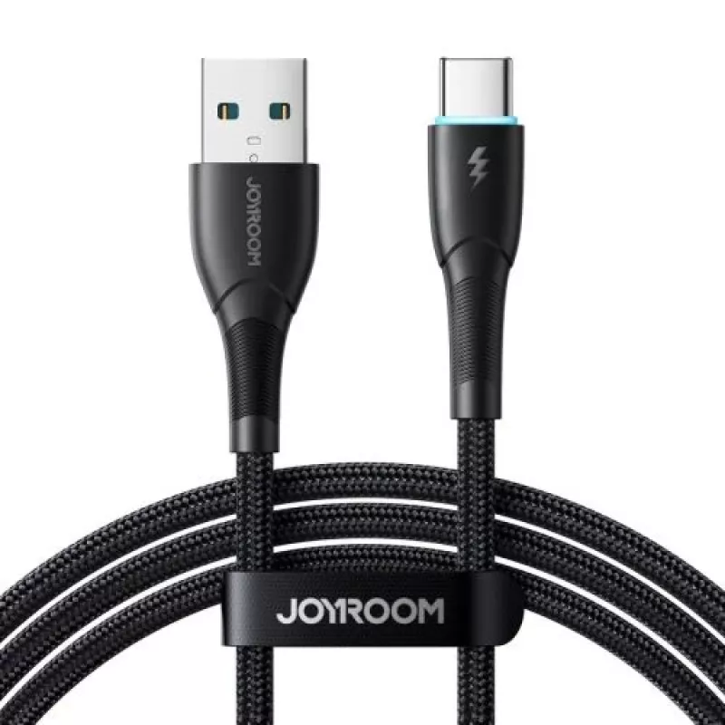 JOYROOM USB-A į USB-C laidas Starry Series, 480 Mbps, 3A, 1 m, juodas (SA32-AC3)
