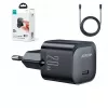Joyroom USB-C 20W PD Mini Charger su USB-C į Lightning kabeliu - Juoda