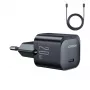 Joyroom USB-C 20W PD Mini Charger su USB-C į Lightning kabeliu - Juoda