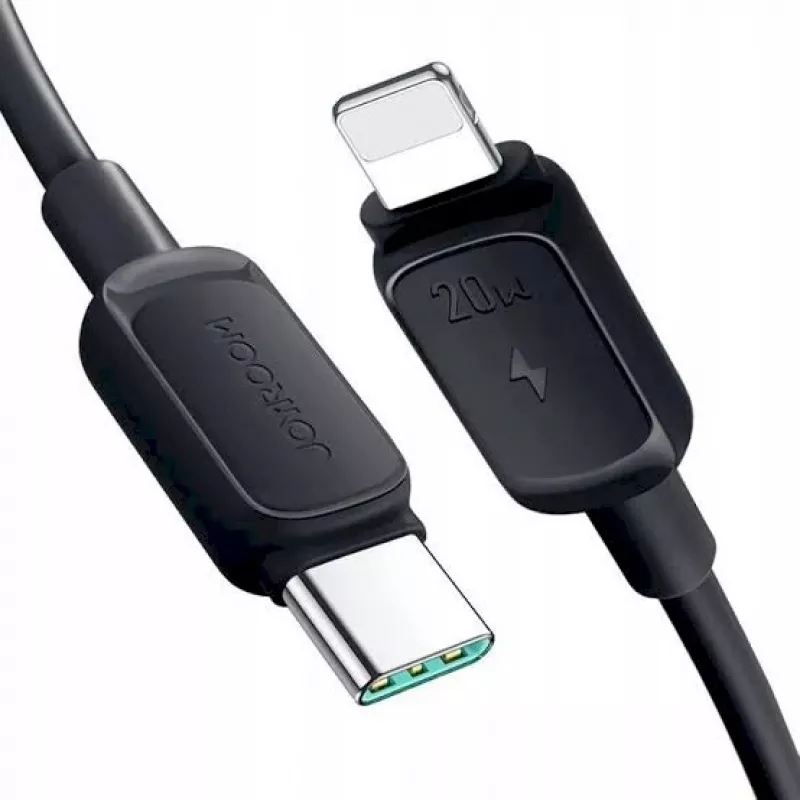 JOYROOM USB-C į Lightning laidas Multi-Color Series A14, 20W, 480 Mbps, 1,2 m, juodas (S-CL020A111B)