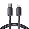JOYROOM USB-C į Lightning laidas Multi-Color Series A14, 20W, 480 Mbps, 1,2 m, juodas (S-CL020A111B)