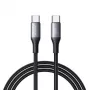 JOYROOM USB-C į USB-C Flash Series laidas A28 60W PD greitas įkrovimas 480Mbps duomenų sinchronizavimas 2m juoda