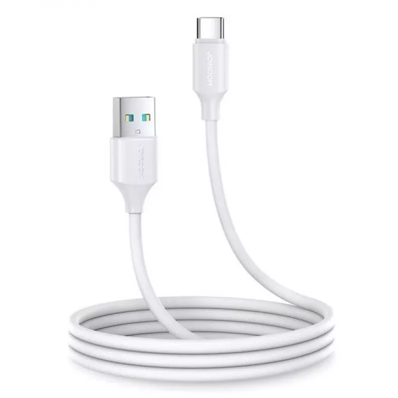 Joyroom USB įkrovimo ir duomenų kabelis - USB Type C 3A 1m baltas