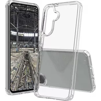 JT Berlin BackCase Pankow Clear, skirta Samsung Galaxy A36 5G - permatomas smūgius sugeriantis TPU dangtelis 11172