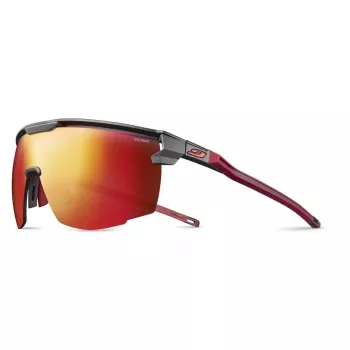 Julbo Ultimate SP3CF akiniai nuo saulės - Spectron 3 CF lęšis, 3 kategorija, juodas/raudonas rėmelis