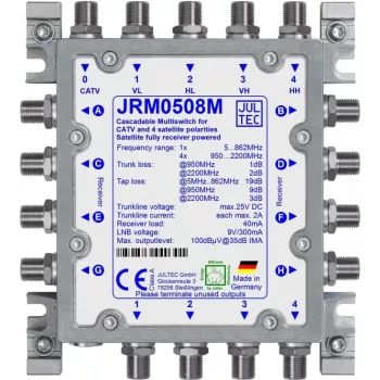 JULTEC JRM0508M palydovinis multiswitch 5/8