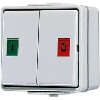 JUNG 639W Mygtukinio jungiklio įdėklas, 1-polis NO, 10A 250V, baltas