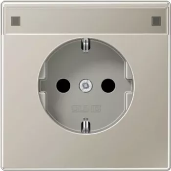 JUNG ES 1520 NA 2 vietų dangtelis, Alpinės baltos spalvos