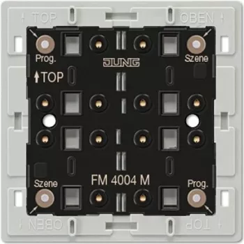 JUNG FM4004M belaidis sieninis siųstuvo modulis, 4 kanalų, EnOcean 868.3 MHz, be baterijų