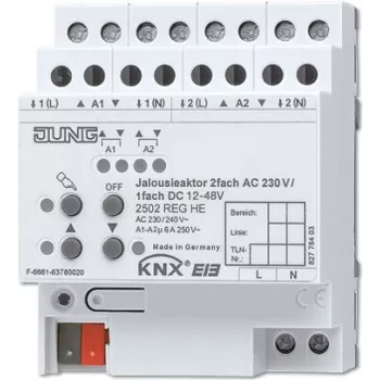 JUNG KNX žaliuzių pavara REG korpusas 4TE 2502 REGHE
