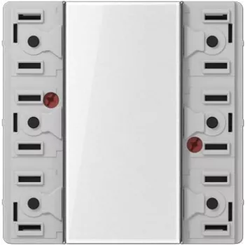 JUNG LS 5073 TSM Mygtukinio jungiklio įdėklas, 3-grupis, 10A 250V, Alpinės baltos spalvos