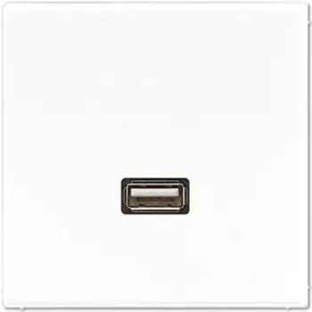 JUNG LS serijos USB 2.0 prijungimo modulis, Alpinės baltos spalvos (MALS1122WW)