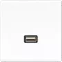 JUNG LS serijos USB 2.0 prijungimo modulis, Alpinės baltos spalvos (MALS1122WW)