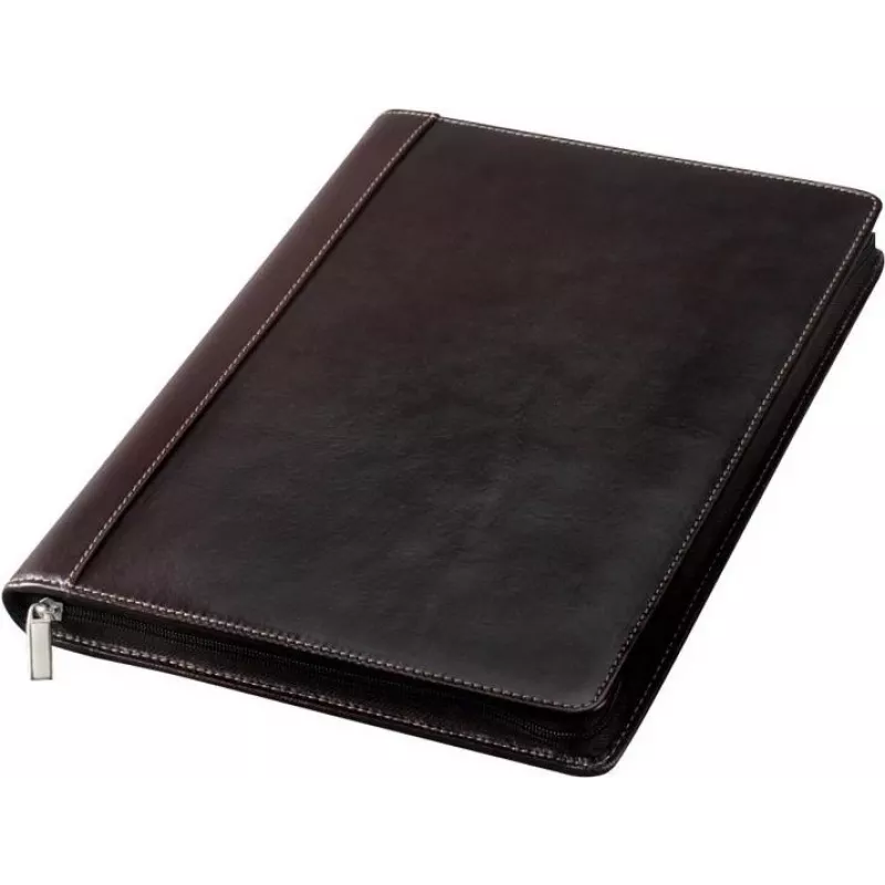 JÜSCHA Alassio A4 MONACO užtraukiama odinė dokumentų aplankas - Antique Dark Brown 30054