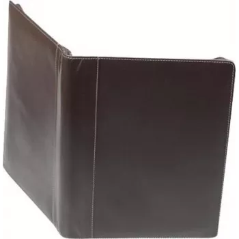JÜSCHA Alassio A4 MONACO užtraukiama odinė dokumentų aplankas - Antique Dark Brown 30054