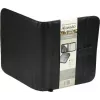 JÜSCHA Alassio RICCIONE A4 dokumentų aplankas su užtrauktuku iš dirbtinės odos, juodas 30040