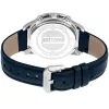 JUST CAVALLI MAN JC1G175L0225 42mm Blue Dial Leather Strap Quartz Watch