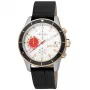 JUST CAVALLI MAN JC1G215L0035 42mm Quartz Analog Watch Black Dial Black Leather Strap