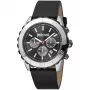 JUST CAVALLI MAN Watch JC1G214L0035 (45mm) - Juodas ciferblatas, juodas odinis dirželis