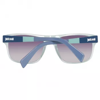 JUST CAVALLI Unisex Akiniai JC743S-5787B Mėlynas Rėmas Pilki Gradientiniai Lęšiai 57mm