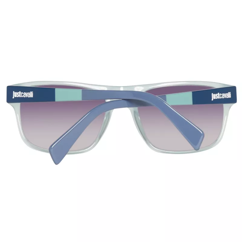 JUST CAVALLI Unisex Akiniai JC743S-5787B Mėlynas Rėmas Pilki Gradientiniai Lęšiai 57mm