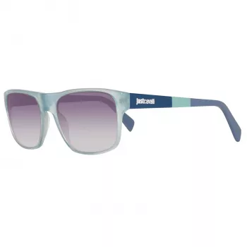 JUST CAVALLI Unisex Akiniai JC743S-5787B Mėlynas Rėmas Pilki Gradientiniai Lęšiai 57mm