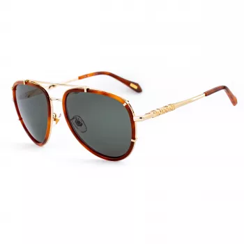 JUST CAVALLI Unisex akiniai nuo saulės SJC029V5701GZ Juodas rėmelis Pilki gradientiniai lęšiai 57/17/140 mm