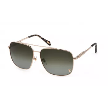 JUST CAVALLI Unisex akiniai nuo saulės SJC030610493 - Juodas rėmelis, pilki gradientiniai lęšiai, 61/14/140 mm