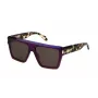 JUST CAVALLI Unisex akiniai SJC032-5709FE rudi Havana geometrinis acetatinis rėmelis, rudi gradientiniai lęšiai 57/15/145 mm