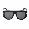 JUST CAVALLI Unisex akiniai nuo saulės SJC097V580700 juodas acetatinis rėmelis pilki polikarbonatiniai lęšiai 58/17/140 mm